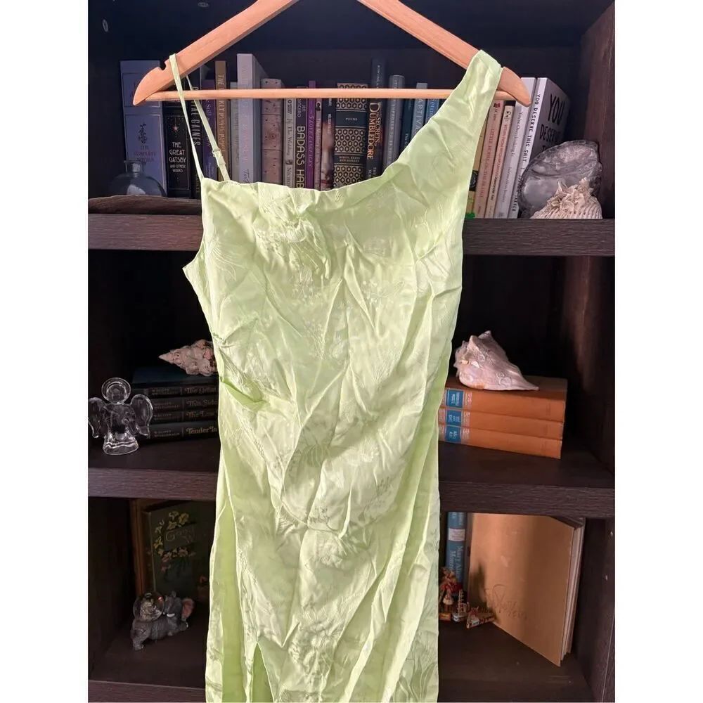 NWT For Love & Lemons Ilana Midi Dress In Green Size XS - Picture 10 of 13